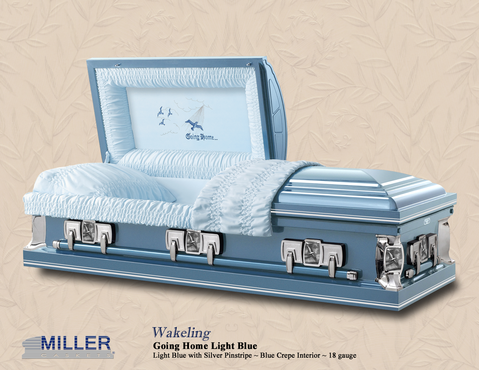 Wakeling Going Home Light Blue Pinstripe